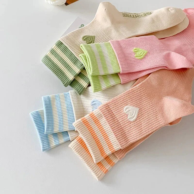 Chaussettes Motif Coeur - Lou Renard