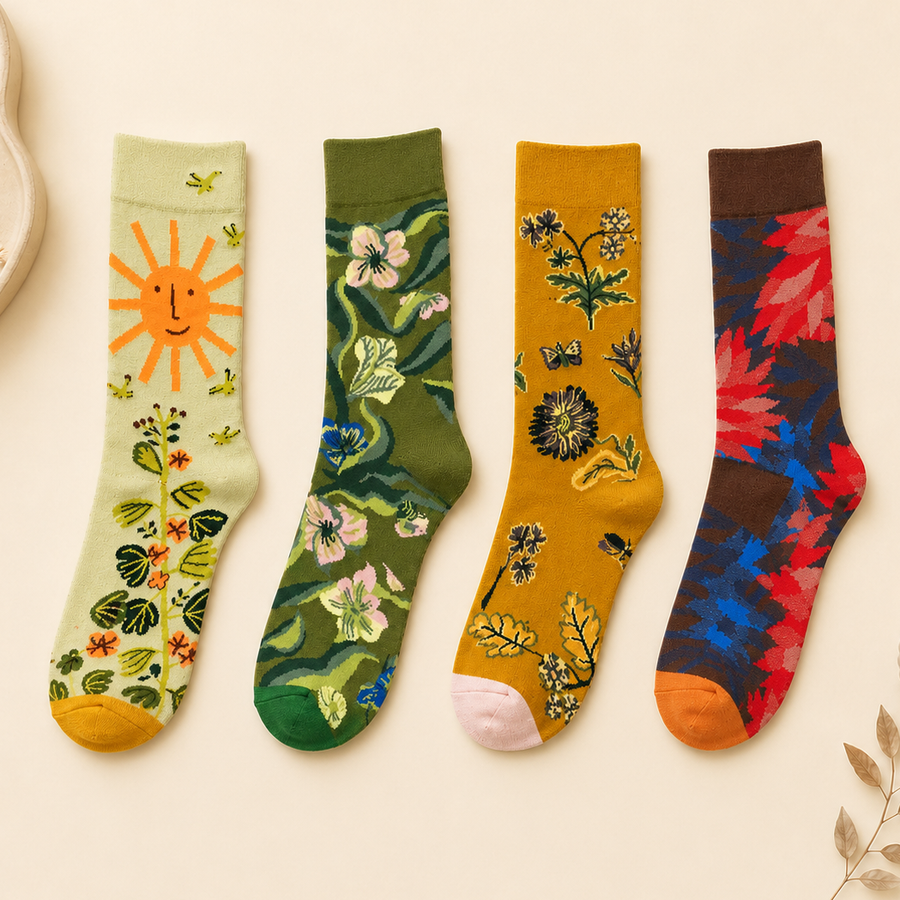 Chaussettes Motifs Colorés - Lou Renard