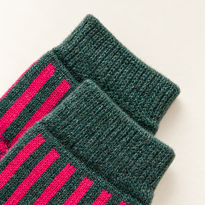 Chaussettes colorées femme motifs graphiques – La Chatoyante Lou Renard