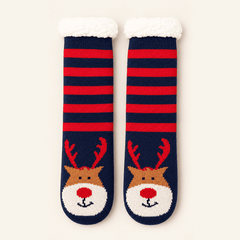 Blue and red striped reindeer