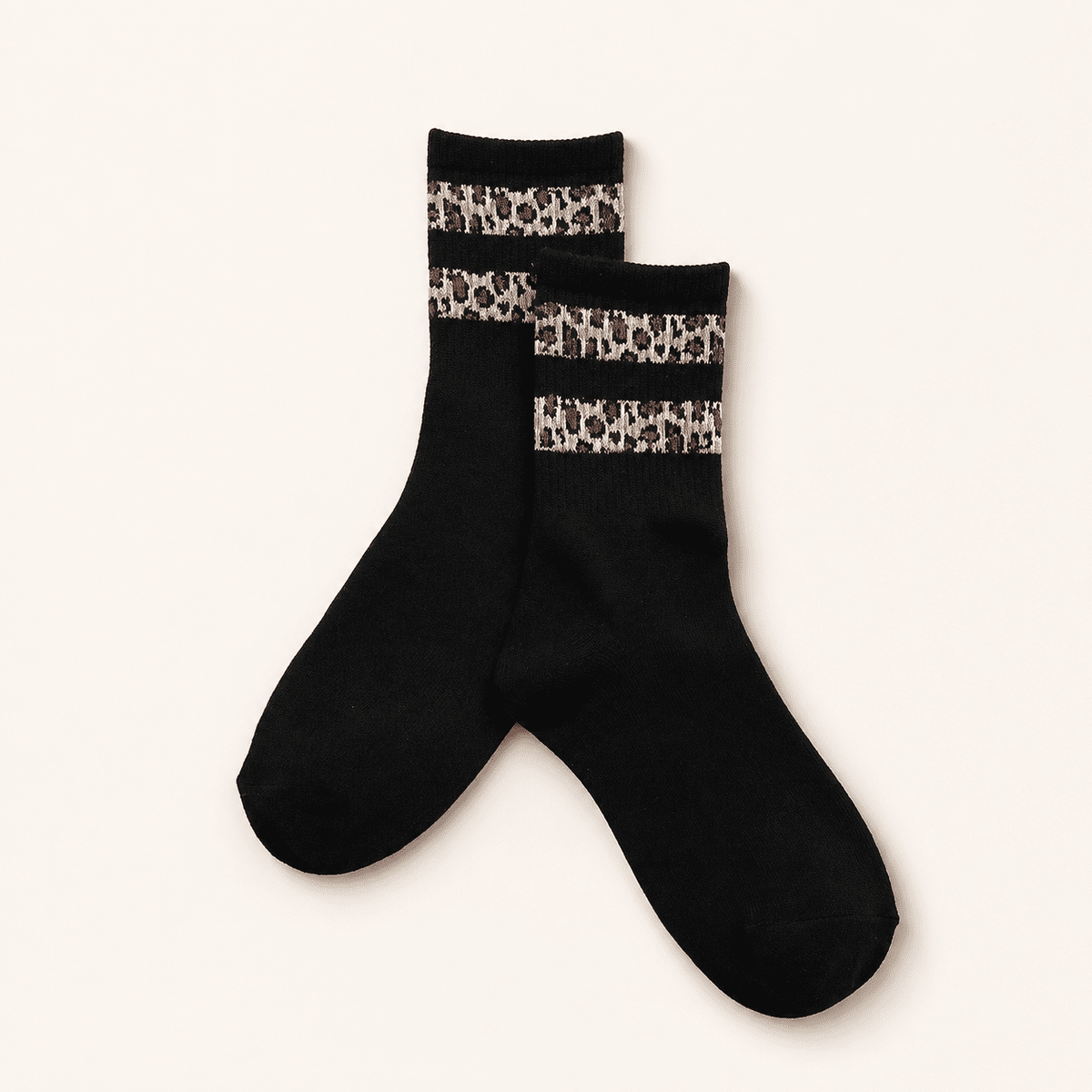 Chaussettes sport femme léopard – La Sportive Léopard Lou Renard