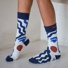 Navy/White