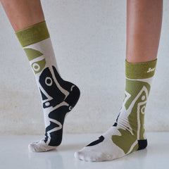 Beige/Green